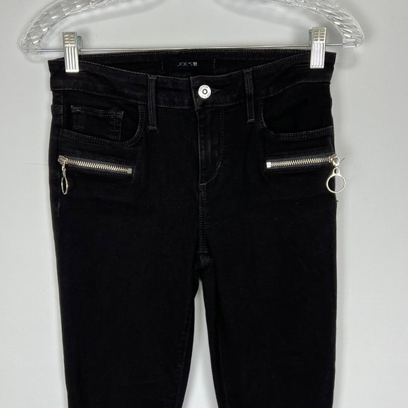 Joes Jeans Womens Black Skinny Ankle Jeans Nikitia Zip Pocket GPVNTK5968 size 27 - Picture 3 of 12